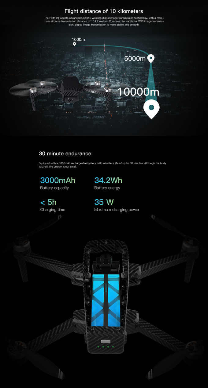 Durable Search Rescue Drone Foldable Drone With Camera And LCD Screen