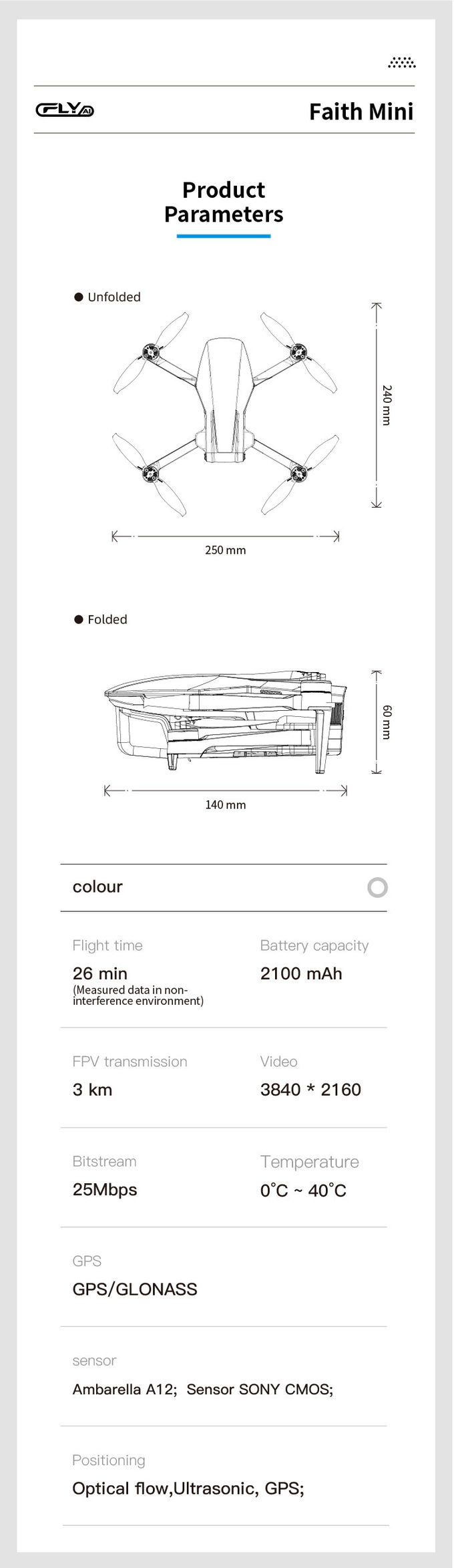2100mAh 3D Mapping Drones Versatile Imaging Topographic Mapping Drone