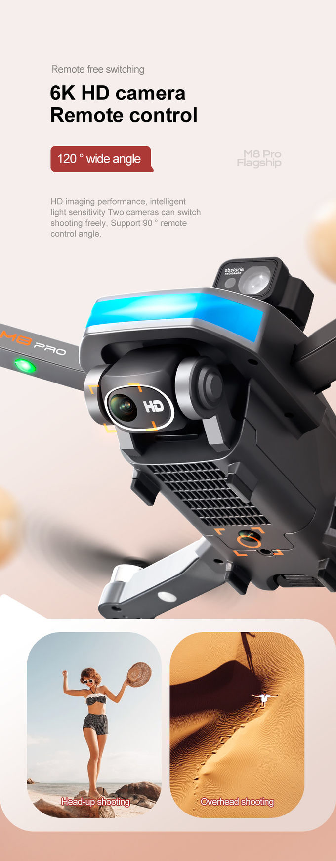 Foldable Aerial Photography UAV Aerial Camera Drone With Remote Control