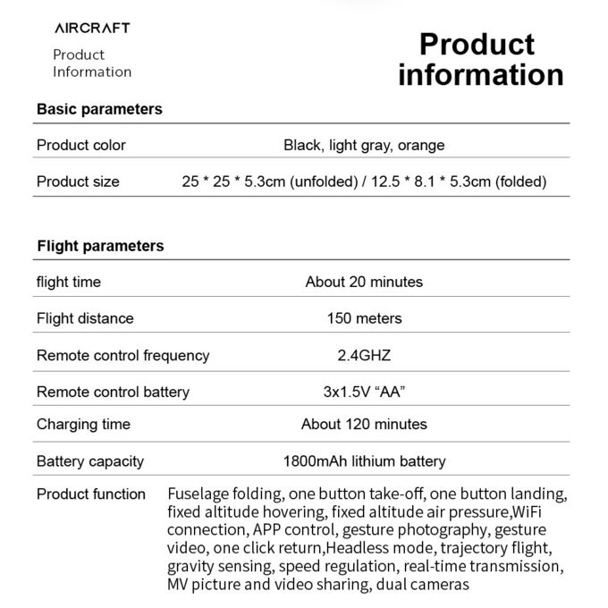 Remote Control Aerial Photography UAV Drone With Camera For Photography