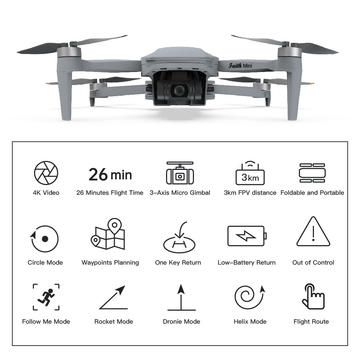 4m/S 3D Mapping Drones For Surveying Land 3840*2160 Image Size