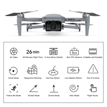 Faith Mini 3D Survey Drone 1080P 10km UAV Mapping Drone With Strong Flight Performance